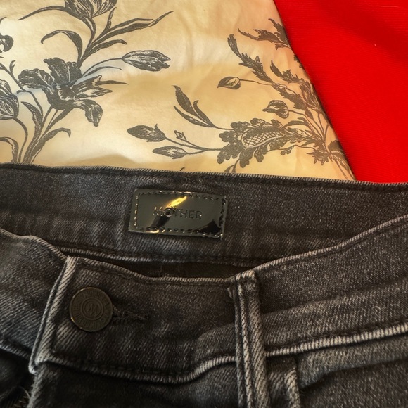MOTHER Denim - MOTHER Women's Charcoal High Rise Jeans